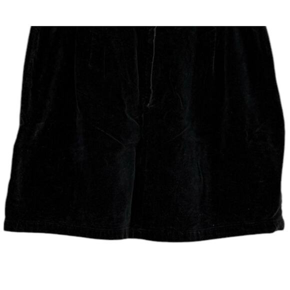 J. Crew Velvet Velour Straight Mini Skirt Belt Loops Pockets 8 Black #3276 - Picture 3 of 14